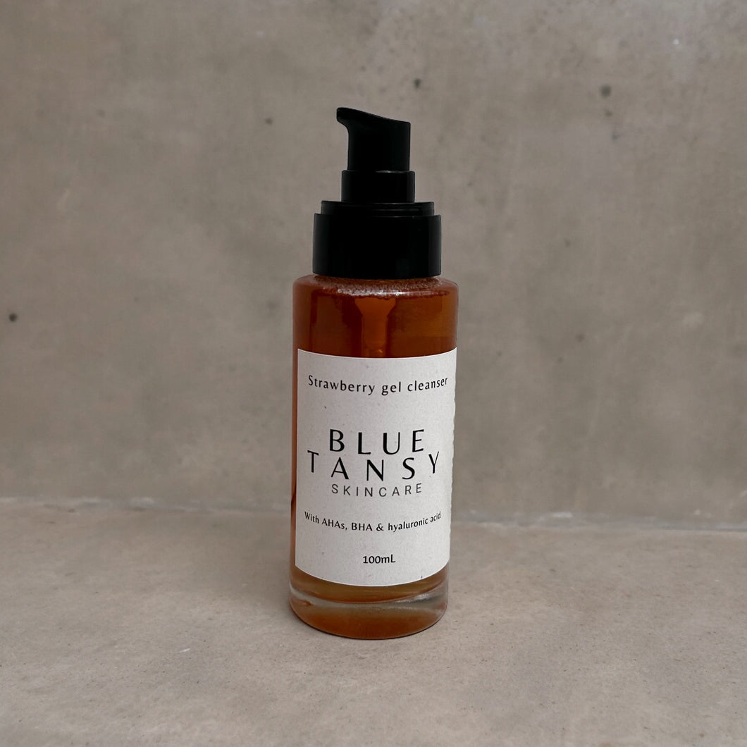 Strawberry gel cleanser